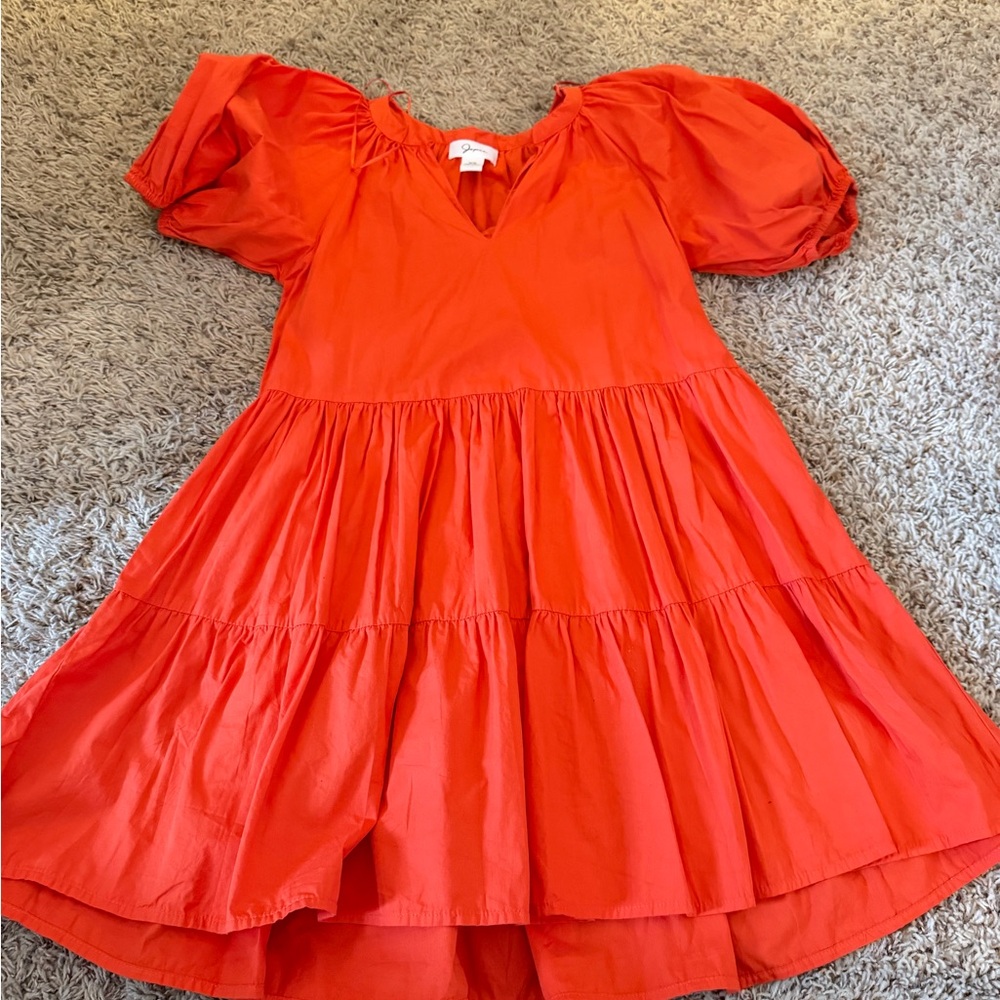 Jessica Women's Casual Orange Dress